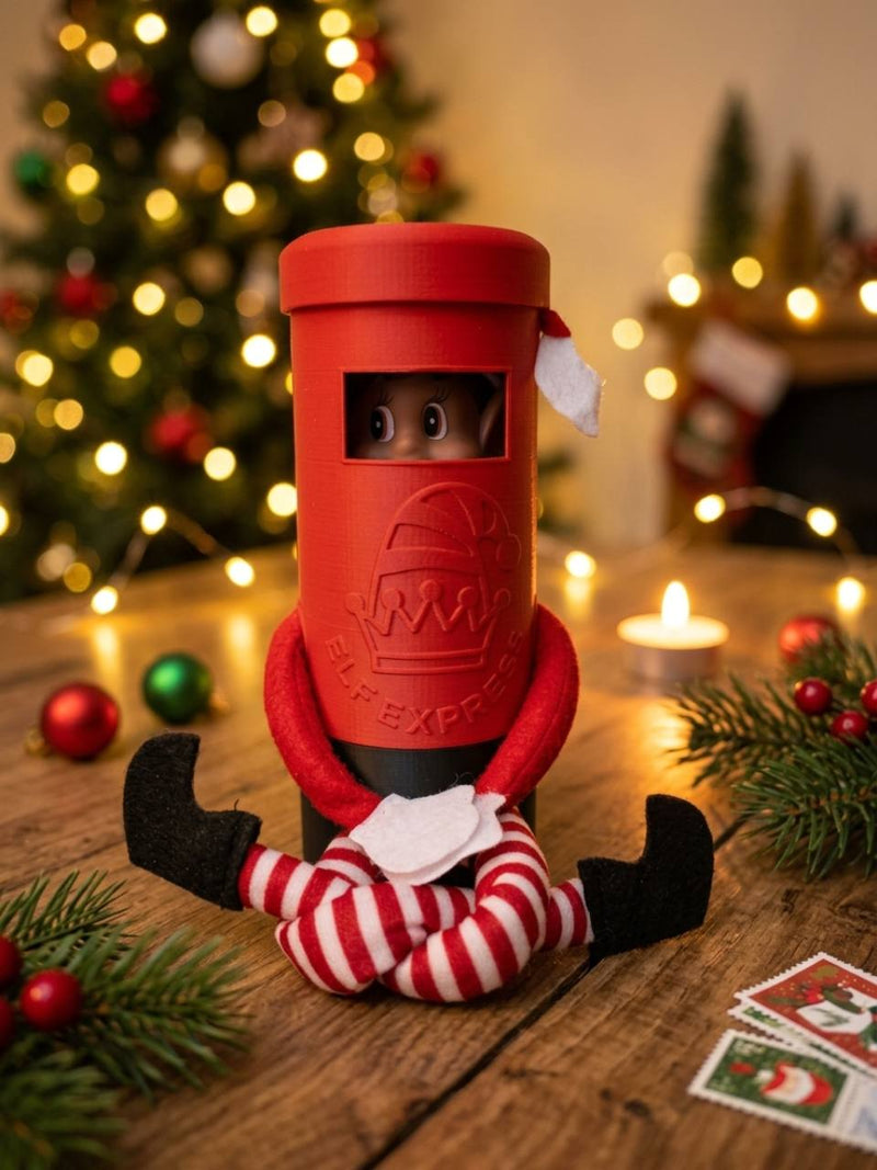 Elf Express postbox; elf and scene props not included